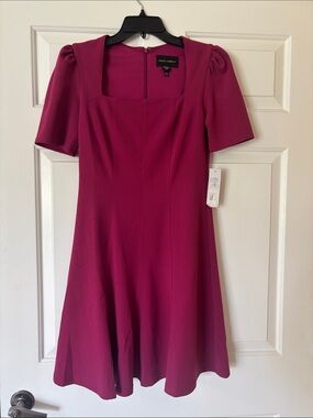 Donna Morgan Square-Neck Fit & Flare Dress